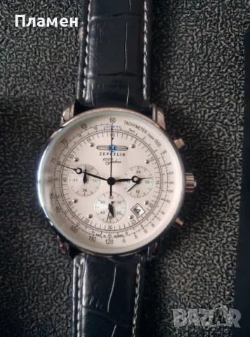 Мъжки ретро бизнес часовник Zeppelin 100 Jahre Zeppelin 7680-2, снимка 9 - Мъжки - 48530846