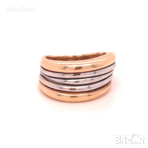 Златен дамски пръстен 6,40гр. размер:56 14кр. проба:585 модел:4922-1