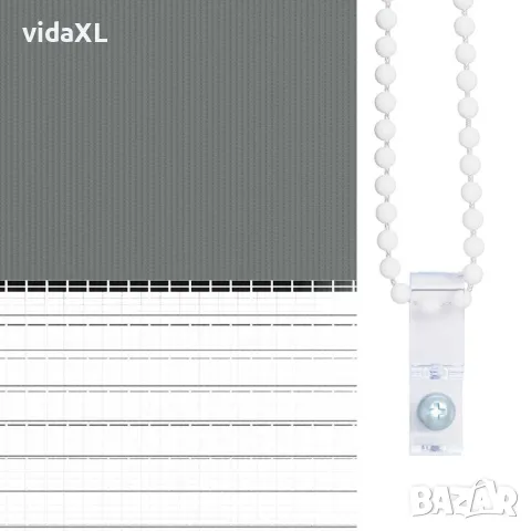 vidaXL Зеброва щора 50x100 см ширина на плата 45,9 cm полиестер, снимка 8 - Щори - 56147387