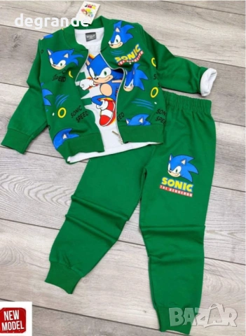 Детски комплект Соник 3 части
