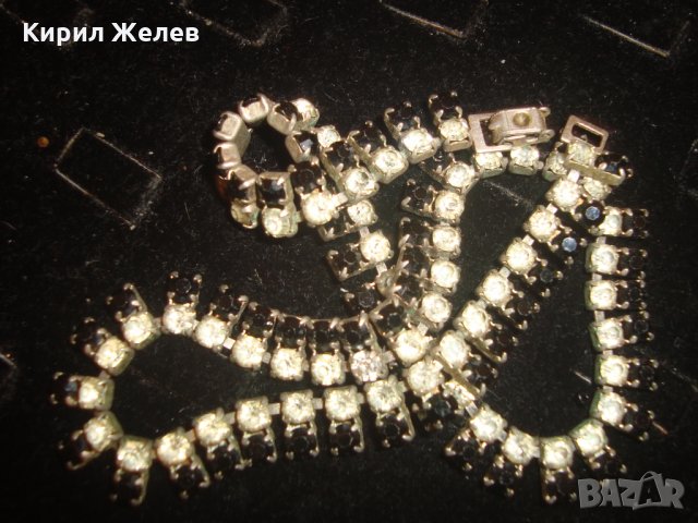 КРАСИВО РЕТРО КОЛИЕ с МНОГО КРИСТАЛИ и КАМЪНИ 72801, снимка 12 - Колиета, медальони, синджири - 30635942