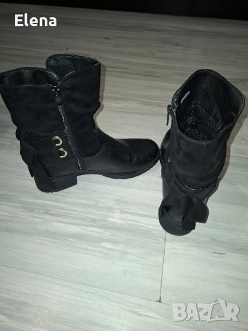 Дамски черни боти Tendenz,размер 39, снимка 3 - Дамски боти - 52726418