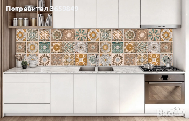 Гръб за кухня от 8 мм МДФ с принт, снимка 15 - Кухни - 50300047