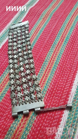 Възрожденска сребърна гривна верижка , снимка 3 - Антикварни и старинни предмети - 52050466