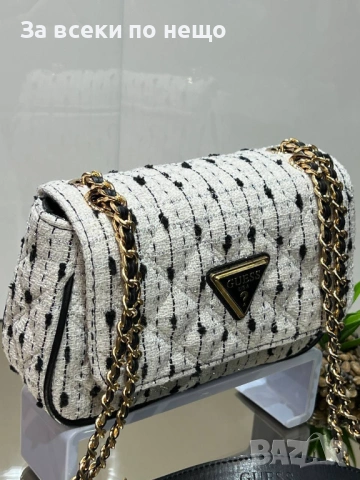 Guess Дамска Чанта С Дълга Дръжка Синджир За През Рамо Гес - Налични Различни Цветове Код SK753, снимка 4 - Чанти - 53158933