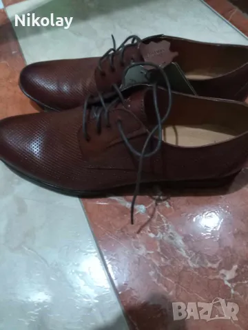 мъжки официални обувки естествена кожа , снимка 2 - Официални обувки - 48186514