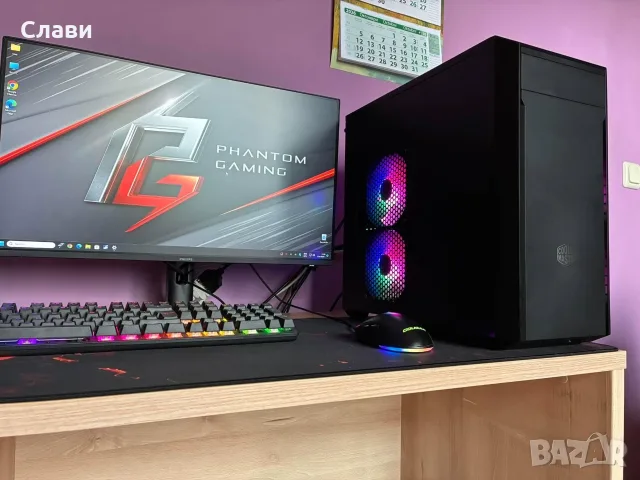 Геймърски компютър Cooler Master AMD 8x3,30GHz, Nvidia GTX 750TI, 16GB RAM, SSD, Windows 11 Pro