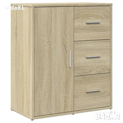 vidaXL Сайдборди, 2 бр, дъб сонома, 60x31x70 см, инженерно дърво, снимка 4 - Бюфети - 56146801