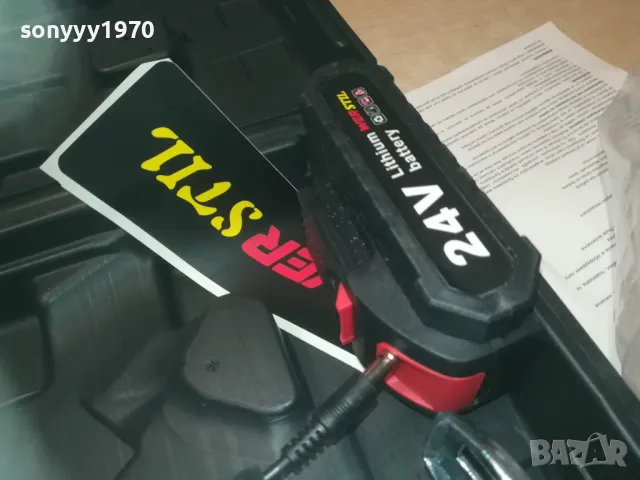 WER STIL-24V LI-ION РЕЗАЧ-ТРИОН С ДВЕ БАТЕРИЙ И ЗАРЯДНО 1010241716, снимка 9 - Други инструменти - 47536939
