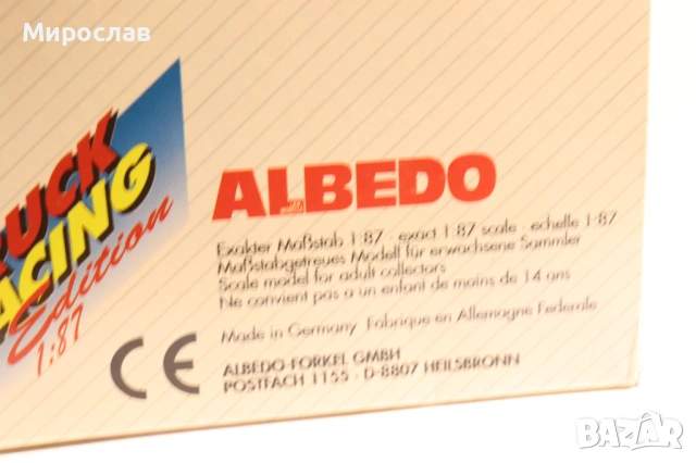 ALBEDO 1:87 H0 RENAULT MAGNUM ВЛЕКАЧ КОЛИЧКА МОДЕЛ КАМИОН, снимка 3 - Колекции - 53297633