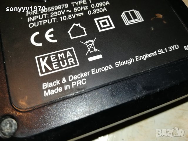 LITHIUM CHARGER 10.8V BLACK & DECKER 2612211658, снимка 6 - Винтоверти - 35245346