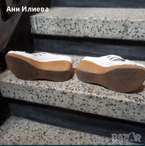 Два чифта бели сандали на платформа , снимка 9 - Сандали - 37349057