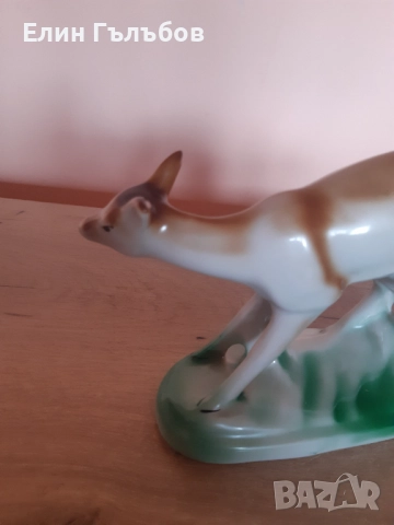 Порцеланова статуетка на сърничка ретро, Бг производство, снимка 8 - Антикварни и старинни предмети - 51963511