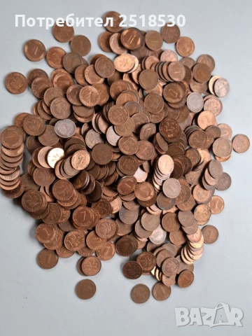 Лот чуждестранни монети 1100 броя