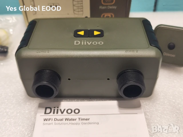 Смарт WiFi напоителен контролер Diivoo с 2 изхода и хъб, снимка 3 - Друга електроника - 51342507