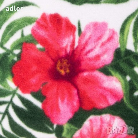 Одеяло за пикник, 300 х 200 см, мотив Хибискус, постелка за пикник, постелка за плаж, снимка 3 - Олекотени завивки и одеяла - 34394328