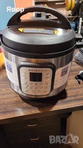 Instant Pot DUO CRISP + AIR FRYER комбиниран уред, херметичен мултикукър с еър фрайър- чисто нов- 8 , снимка 2 - Мултикукъри - 52647358