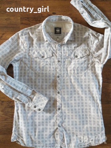 G-Star Raw - Mens Tacoma Long Sleeve Shirt - страхотна мъжка риза, снимка 5 - Ризи - 29729085