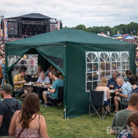 Просторна градинска шатра - стабилна конструкция и водоустойчива рамка, снимка 12 - Други - 53949636