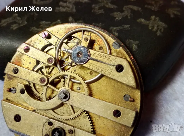 МЕХАНИЗЪМ от РЯДЪК СТАР ШВЕЙЦАРСКИ ДЖОБЕН ЧАСОВНИК с ПОРЦЕЛАНОВ РИМСКИ ЦИФЕРБЛАТ 49638, снимка 10 - Антикварни и старинни предмети - 48563126