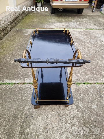 Страхотна антикварна италианска количка за сервиране , снимка 4 - Антикварни и старинни предмети - 52648159