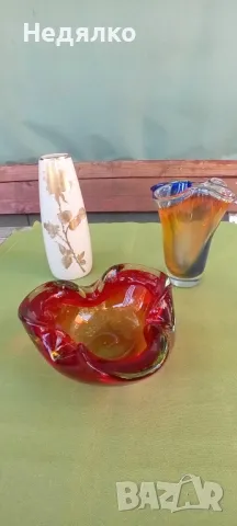 Винтидж ваза,пепелник Мурано,Бавария порцелан, снимка 10 - Други ценни предмети - 47526158