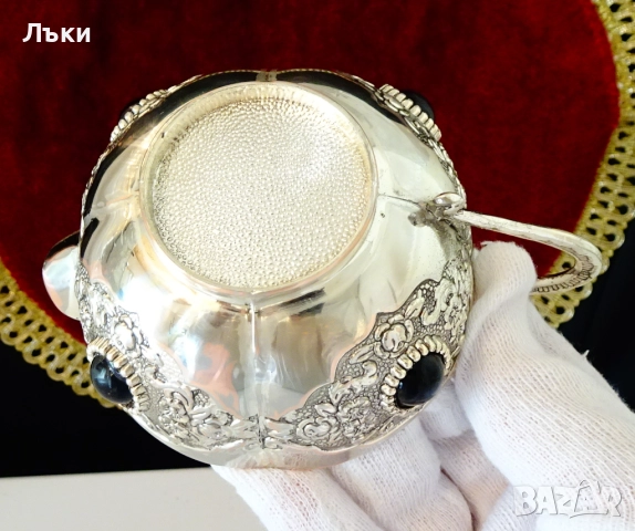 Посребрена медна каничка,чаша. , снимка 5 - Антикварни и старинни предмети - 51781247