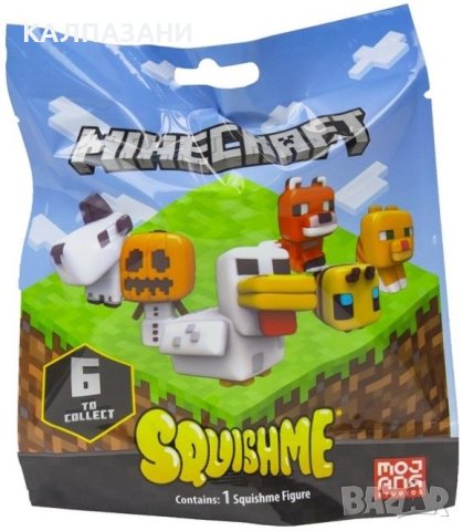 Антистрес Just Toys Games: Minecraft - Squishme (Series 3), асортимент, снимка 2 - Фигурки - 42917771