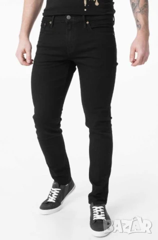 Мъжки еластични дънки American Eagle, Skinny Fit, Черни, 34x34