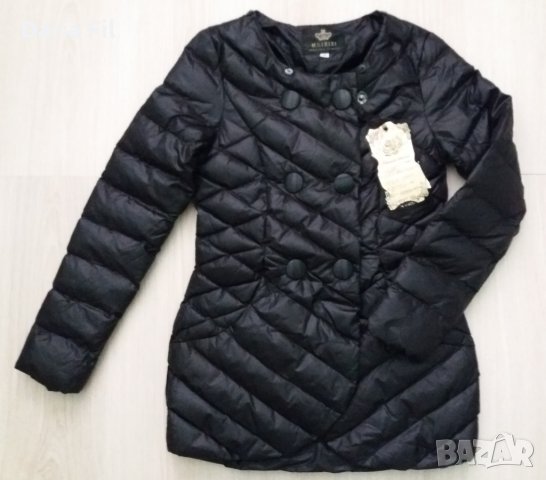 ЧЕРНО шушлеково яке с подвижна пухена яка ХХС размер, снимка 4 - Якета - 30437077