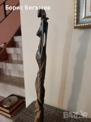 Декоративна дървена скулптура – ​​Женска фигура, снимка 10 - Колекции - 53886826