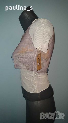 Нова еластична блуза в два пласта / унисайз , снимка 3 - Корсети, бюстиета, топове - 31104569