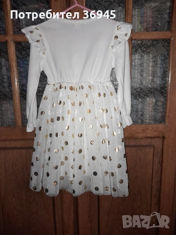 Нова, красива памучна рокличка 100 см ръст, снимка 2 - Детски рокли и поли - 53965497