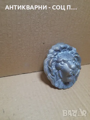 Стар Бронзов Орнамент Лъвка Глава За Врати Порти Тегло 0.500кг., снимка 3 - Антикварни и старинни предмети - 48923478