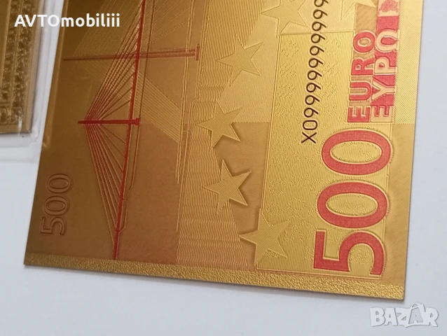 Позлатена с 24 карата злато банкнота със сертификат , снимка 12 - Нумизматика и бонистика - 51339803