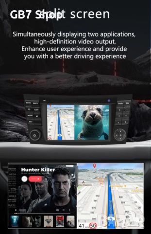 Мултимедия за Мерцедес E-Class W211 W219 W463 2Din 7-инчa *Android|Carplay | Bluetooth |GPS навигаци, снимка 6 - Аксесоари и консумативи - 52741260