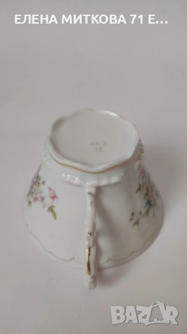 Двоен сет за чай от фин прозирен порцелан, снимка 7 - Сервизи - 53879518