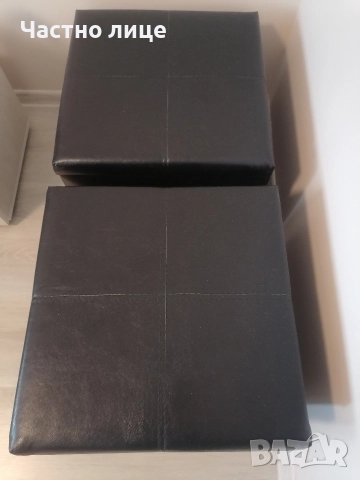 Като нови кожени табуретки , снимка 3 - Дивани и мека мебел - 52855724