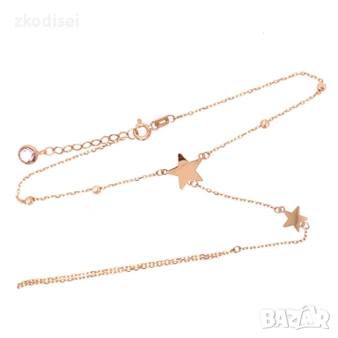 Златна дамска гривна с пръстен 1,78гр. 20,5см. 14кр. проба:585 модел:38827-1