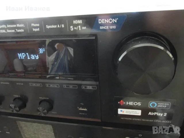 DENON DRA-800H HDMI Network Stereo Receiver Стерео Ресивър, снимка 5 - Ресийвъри, усилватели, смесителни пултове - 48374938