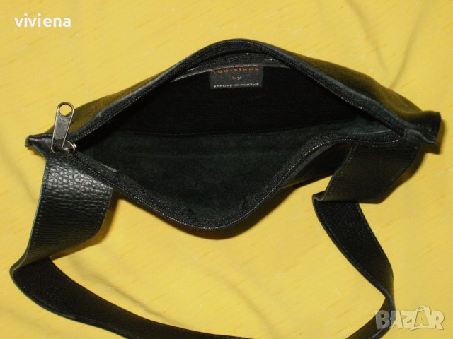 Малка черна нова чанта естествена кожа, снимка 6 - Чанти - 38209395