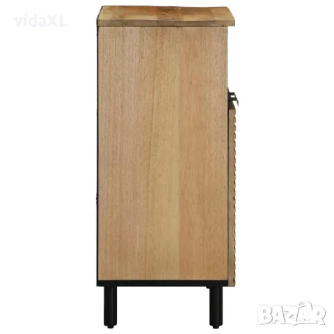 vidaXL Шкаф кафяв 60x33x75 cm Масивна дървесина Манго, снимка 3 - Шкафове - 56147541