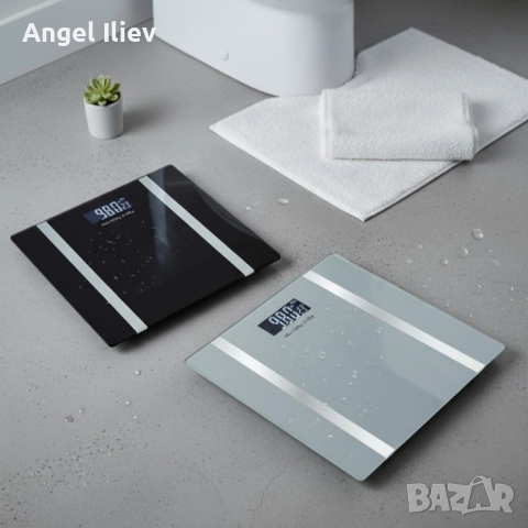 Дигитален кантар за тегло Rosberg R51650I, с Bluetooth, LCD екран, до 180кг, снимка 2 - Друга електроника - 52488395