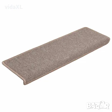 vidaXL Изтривалки за стълби 15 бр. 65x21x4 см светлокафяви с правоъгълен кант, снимка 3 - Изтривалки - 56145998