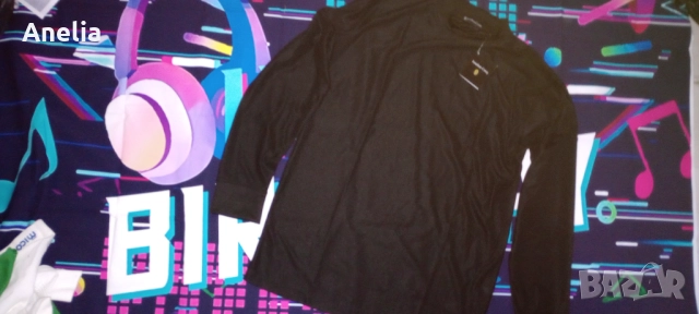 Мъжка Блуза Черна С М, снимка 4 - Блузи - 52558017