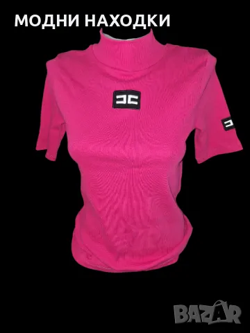 Черна блуза Поло Рипс(Имам и Цикламена), снимка 5 - Тениски - 49796614