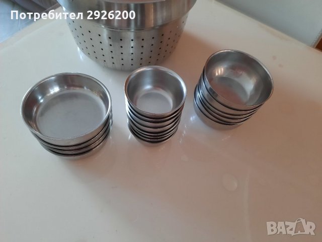  Купички хром никел 18/10, снимка 7 - Съдове за готвене - 32432449
