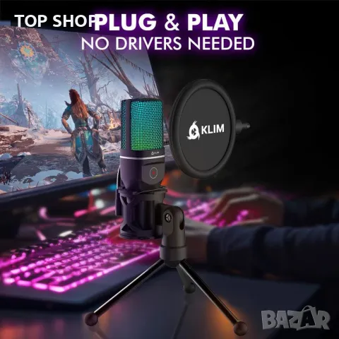 KLIM Muse - Безжичен микрофон, Съвместим PC Mac PS4 PS5 Switch, снимка 7 - Микрофони - 49551978