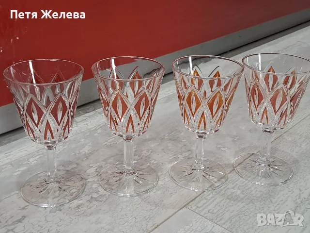 Френски чаши за ликьор VMC Reims French 1950г