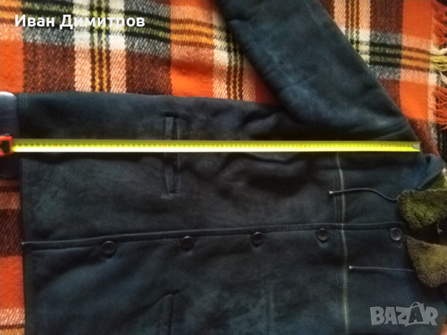 Мъжки кожух за едър мъж XXL син цвят, снимка 17 - Якета - 44678854